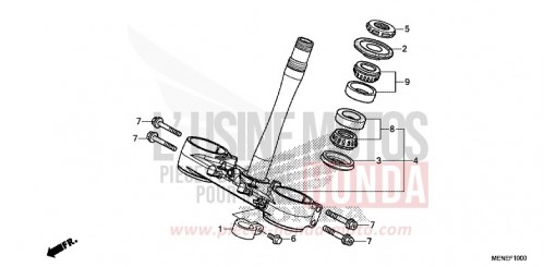 TIGE DE DIRECTION CRF450RF de 2015